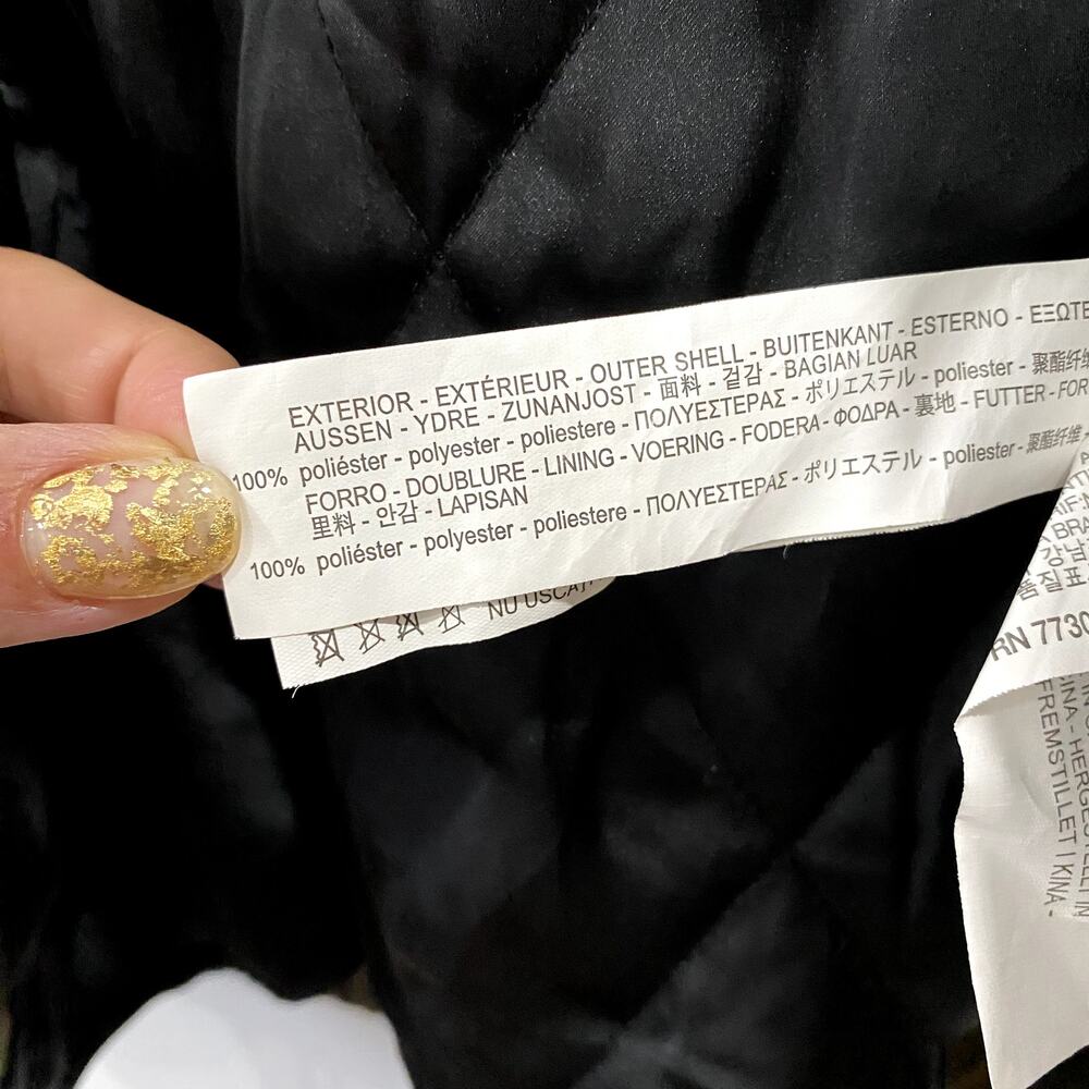 ZARA WOMAN Faux fur hooded Parka Jacket short olive green Size S - Picture 7 of 7